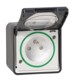 .Socket 2P+E 16A 250V with shutter W/Proof Mureva Styl Schneider - Image 2