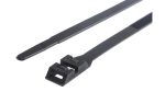 ..Cable Ties 260x9mm ~350x9mm Black Double Latch - Pk100