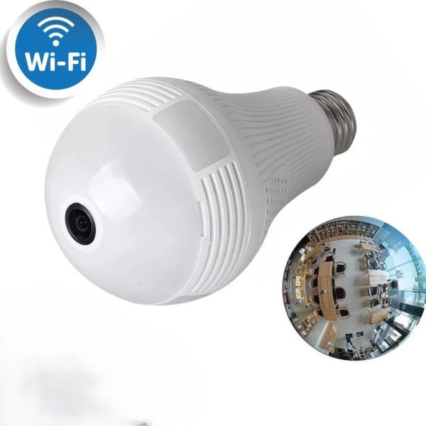 360° Smart LED Bulb 200W with Camera